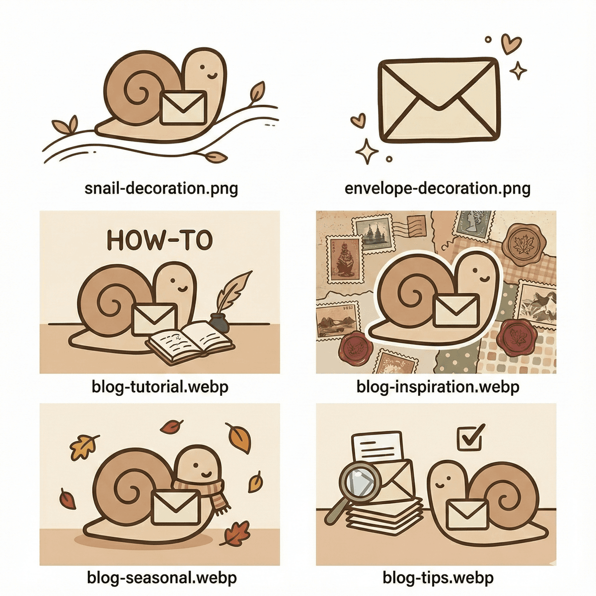 Creative correspondence supplies